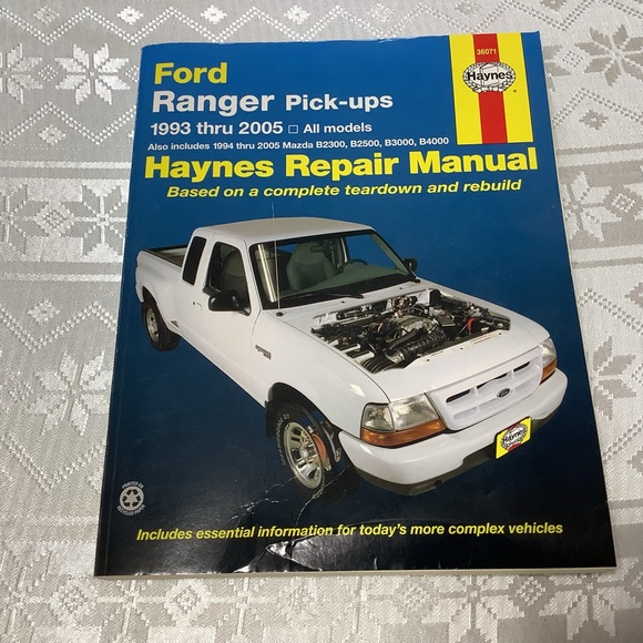 Ford Ranger Pick-ups 1993 to 2005 Haynes Repair Manual - Picture 2 of 6
